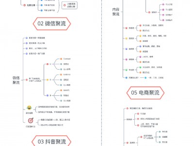 鑫凌脑图：实用引流聚流六项思维导图